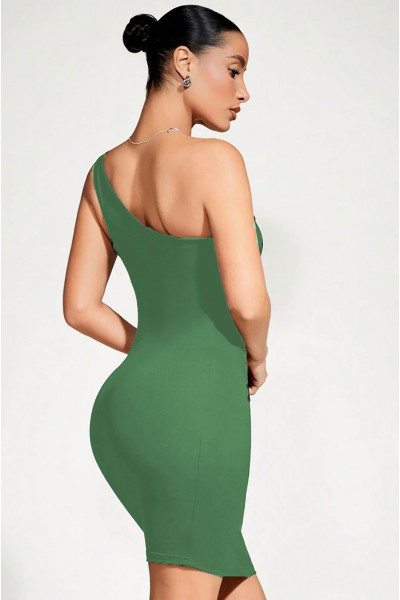 Tek omuz elbise mini Tek omuz elbise mini