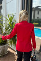 Kırmızı Blazer Ceket