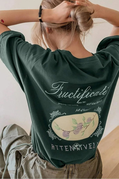 Love Yourself garalio Baskılı T-shirt Love Yourself garalio Baskılı T-shirt