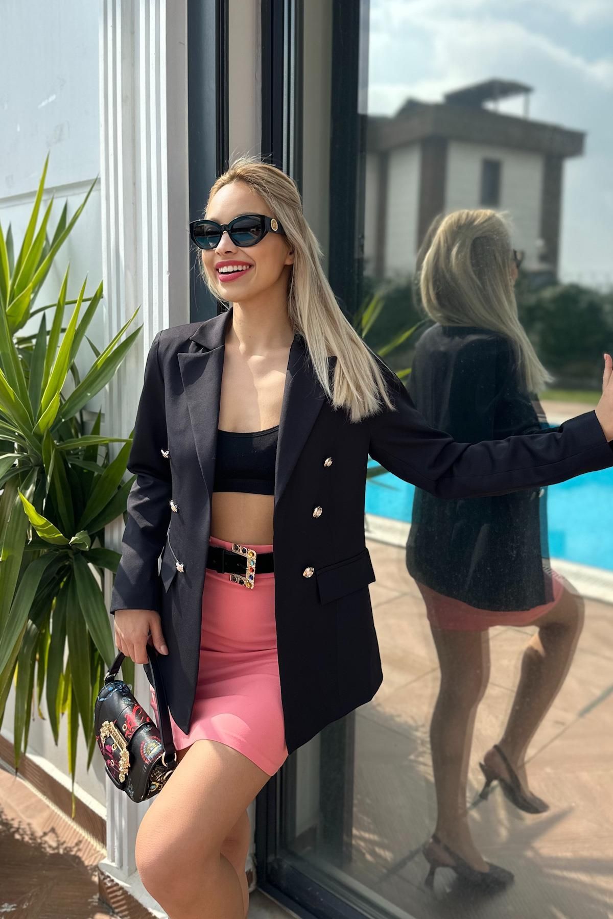 Siyah Blazer Ceket Siyah Blazer Ceket