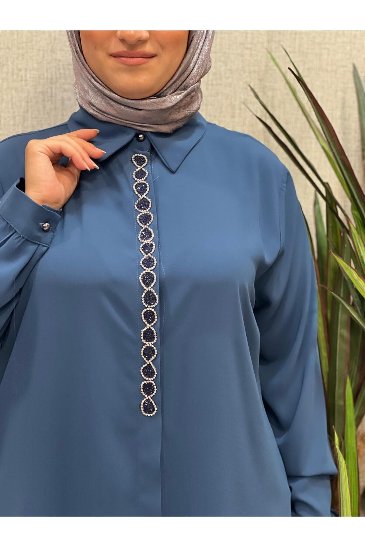 Önü S Taşlı Tunik Önü S Taşlı Tunik