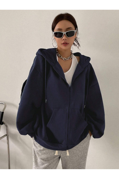 Kadın Oversize Kapüşonlu Ceket Kadın Oversize Kapüşonlu Ceket