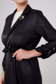 Siyah Beli Kuşak Kapamalı Pantolonlu Ceket Takım Siyah Beli Kuşak Kapamalı Pantolonlu Ceket Takım