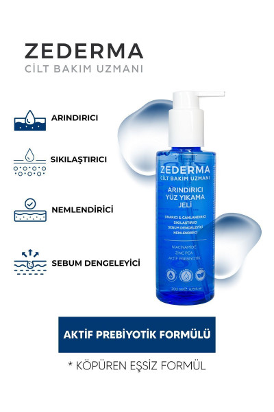 Arındırıcı Yüz Yıkama Jeli 200 Ml. Yağlı / Akne Eğilimli & Hassas Ciltler Için Arındırıcı Yüz Yıkama Jeli 200 Ml. Yağlı / Akne Eğilimli & Hassas Ciltler Için