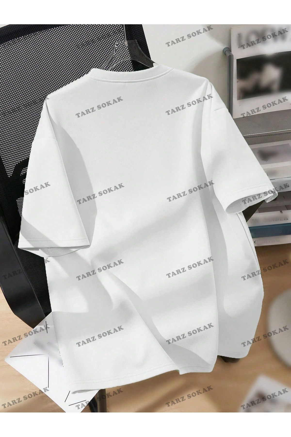 Yıldız Baskılı Oversize Kalıp Unisex T-shirt Yıldız Baskılı Oversize Kalıp Unisex T-shirt
