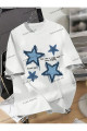 Yıldız Baskılı Oversize Kalıp Unisex T-shirt Yıldız Baskılı Oversize Kalıp Unisex T-shirt