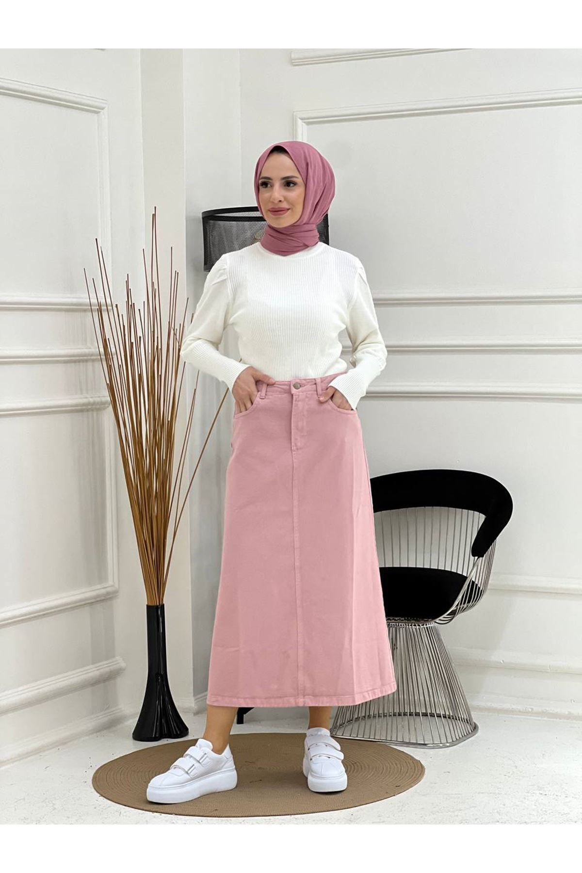 Tesettür Etek - Rosa Tesettür Etek - Rosa