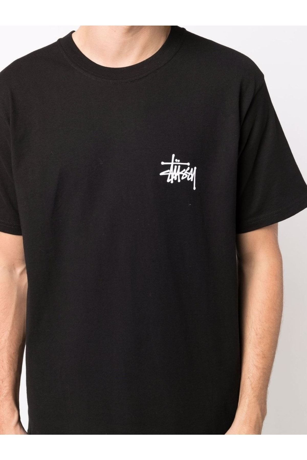 Siyah Sırt Baskılı Unisex Kısa Kol T-shirt Siyah Sırt Baskılı Unisex Kısa Kol T-shirt