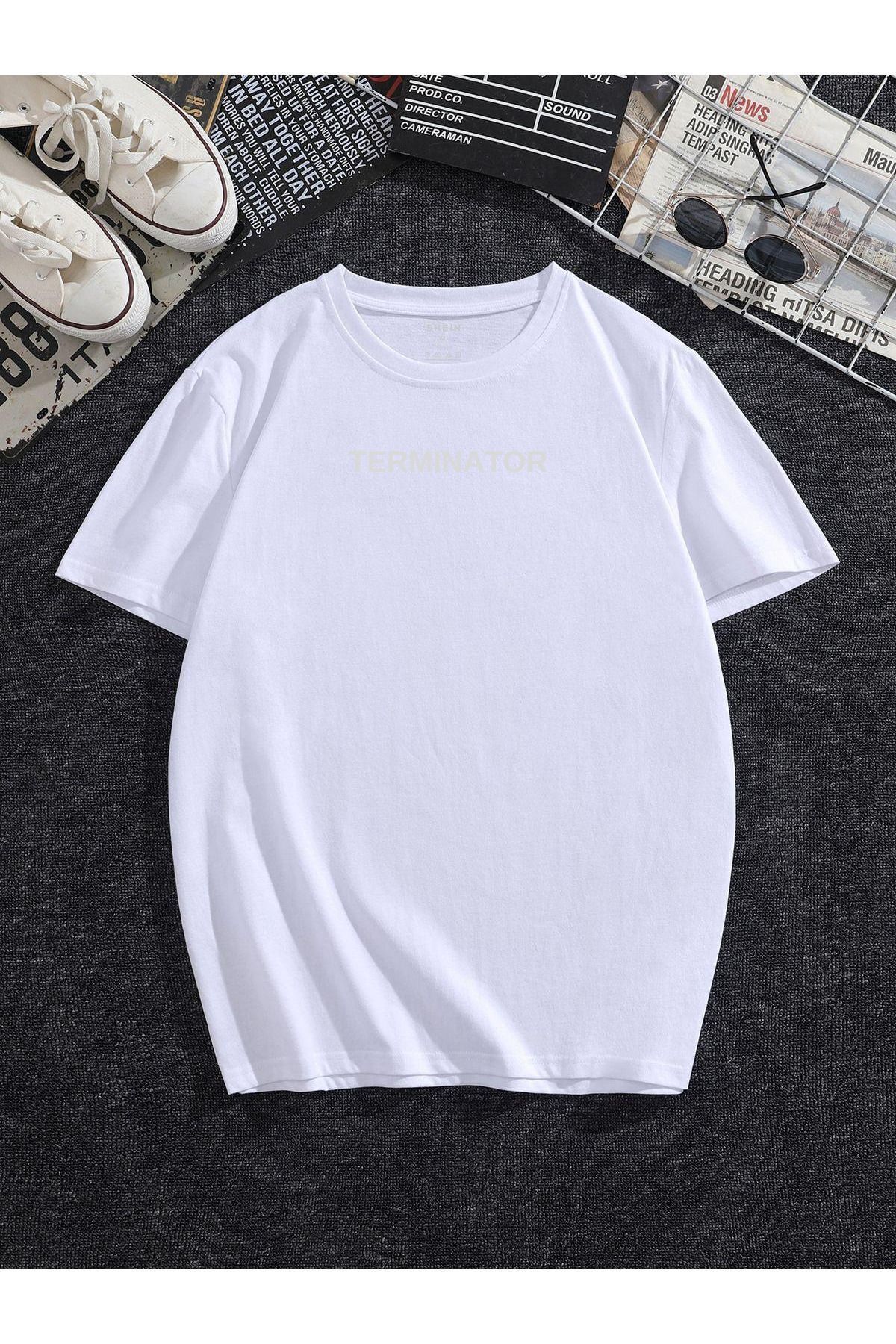 Unisex Terminator Yazılı Tshirt Unisex Terminator Yazılı Tshirt