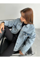 Salaş Oversize Kadın Kot Denim Ceket Salaş Oversize Kadın Kot Denim Ceket