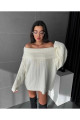 Knitical Tekstil Omuz Açık Katlamalı Mevsimlik Kazak Knitical Tekstil Omuz Açık Katlamalı Mevsimlik Kazak