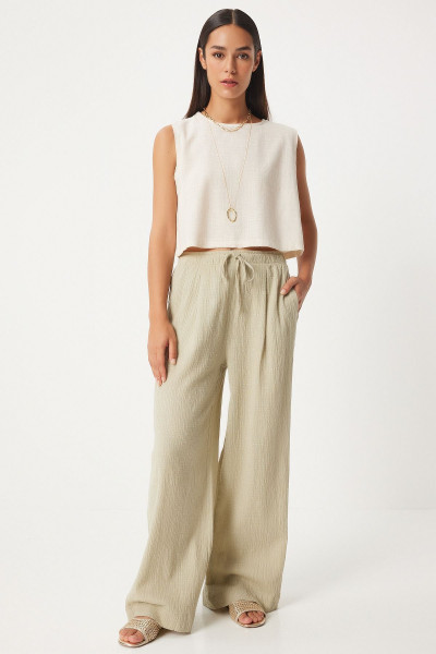 Kolsuz Keten Bluz Krem Lgp0004 Kolsuz Keten Bluz Krem Lgp0004