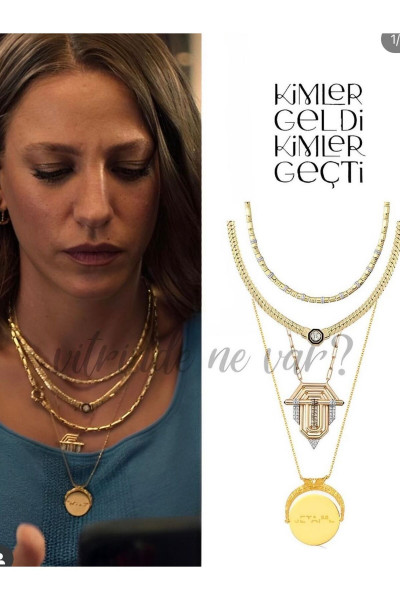 Serenay Leyla Kolyesi Çelik İkili Set Serenay Leyla Kolyesi Çelik İkili Set