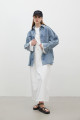 OVERSIZE PAMUKLU ELBİSE EKRU OVERSIZE PAMUKLU ELBİSE EKRU