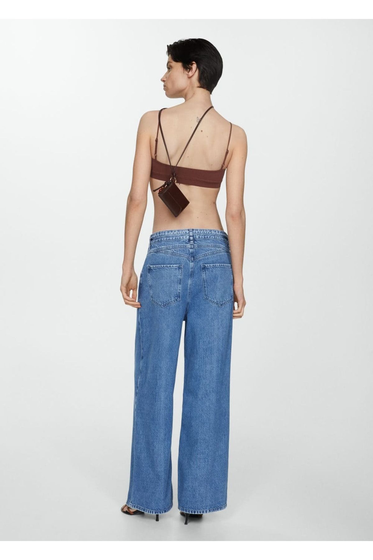 Wide Leg Büzgülü Bol Jean Pantolon Wide Leg Büzgülü Bol Jean Pantolon