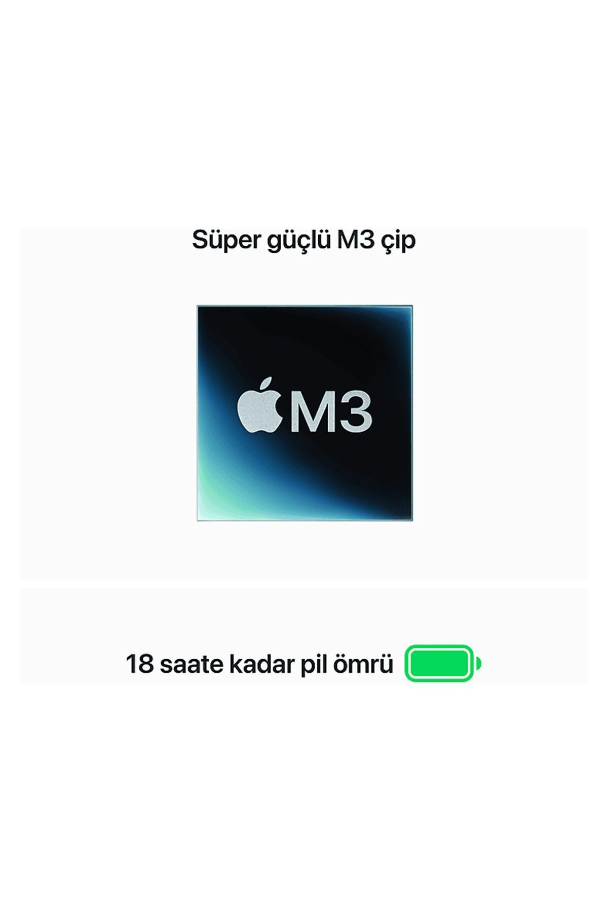 MXCT3TU/A/Macbook Air/M3/16/512/10/13 inç/Silver MXCT3TU/A/Macbook Air/M3/16/512/10/13 inç/Silver