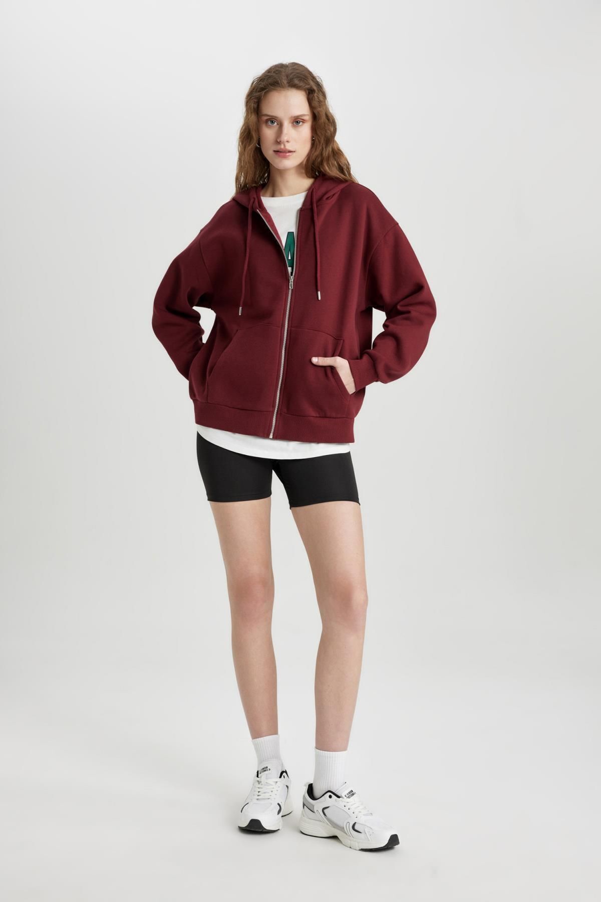 Relax Fit Kapüşonlu Fermuarlı Sweatshirt Tycechh3bn170359304698658 Relax Fit Kapüşonlu Fermuarlı Sweatshirt Tycechh3bn170359304698658