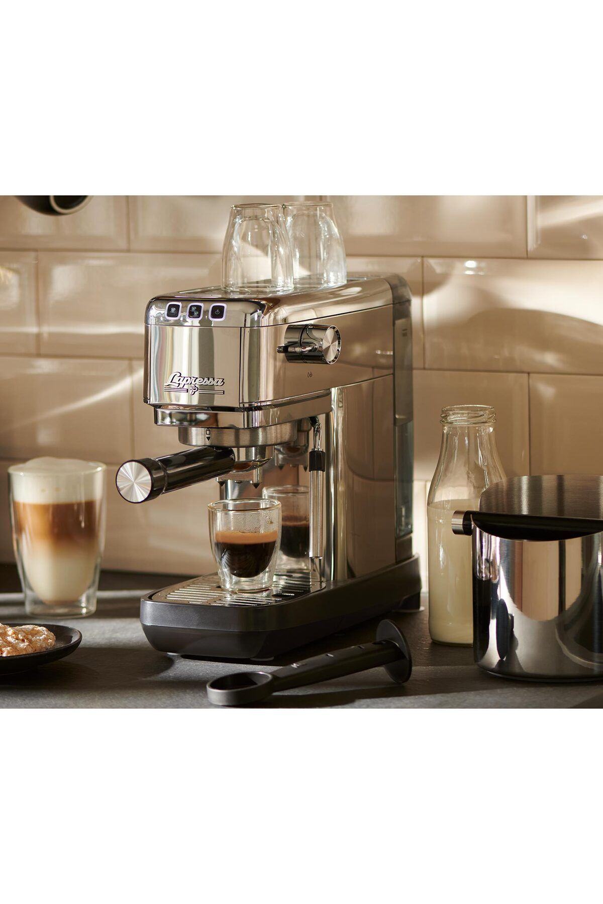 “Lapressa” Manuel Espresso Makinesi, Paslanmaz Çelik “Lapressa” Manuel Espresso Makinesi, Paslanmaz Çelik