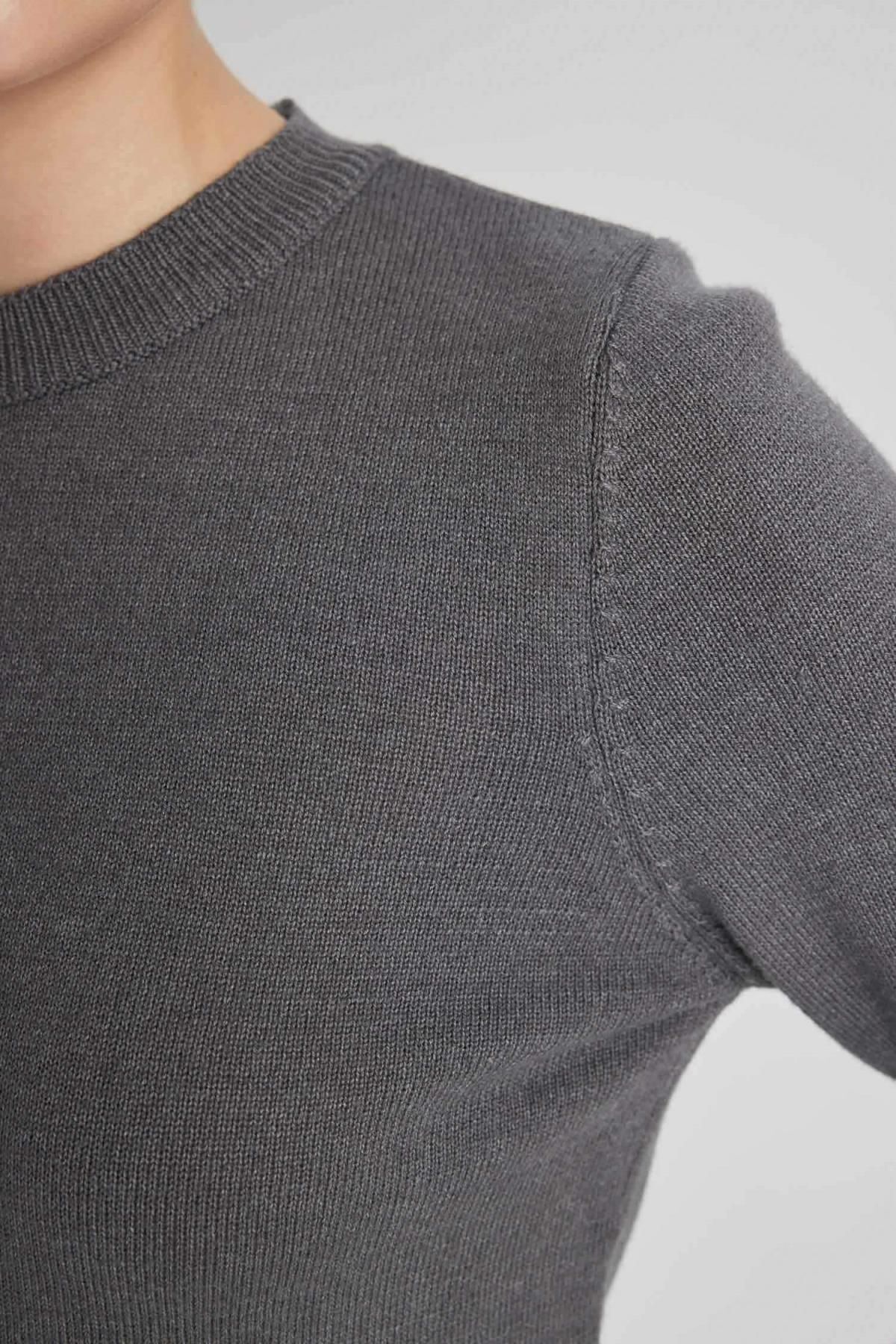 Regular Fit Bisiklet Yaka Triko Kazak C1886ax23wn Regular Fit Bisiklet Yaka Triko Kazak C1886ax23wn