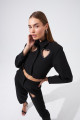 Love Serisi Straz Taşlı Blazer Ceket Siyah Love Serisi Straz Taşlı Blazer Ceket Siyah