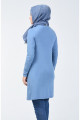 Penye Tunik 10645-01 İndigo Penye Tunik 10645-01 İndigo