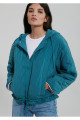 Kapitone Beli Bağcıklı Mavi Ceket Oversize / Geniş Kesim 1110323-70753 Kapitone Beli Bağcıklı Mavi Ceket Oversize / Geniş Kesim 1110323-70753