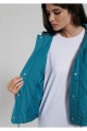 Kapitone Beli Bağcıklı Mavi Ceket Oversize / Geniş Kesim 1110323-70753 Kapitone Beli Bağcıklı Mavi Ceket Oversize / Geniş Kesim 1110323-70753