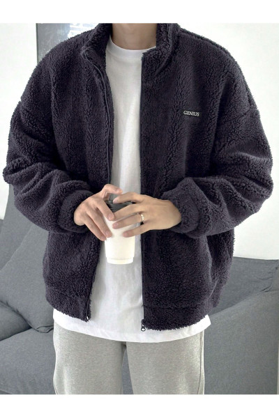 Oversize Peluş Sweatshirt Erkek Polar Sweatshirt Erkek Sweatshirt Kadın Sweatshirt Oversıze-pelus