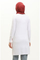 Penye Tunik 10645-05 Beyaz Penye Tunik 10645-05 Beyaz