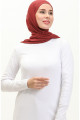 Penye Tunik 10645-05 Beyaz Penye Tunik 10645-05 Beyaz