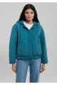Kapitone Beli Bağcıklı Mavi Ceket Oversize / Geniş Kesim 1110323-70753 Kapitone Beli Bağcıklı Mavi Ceket Oversize / Geniş Kesim 1110323-70753