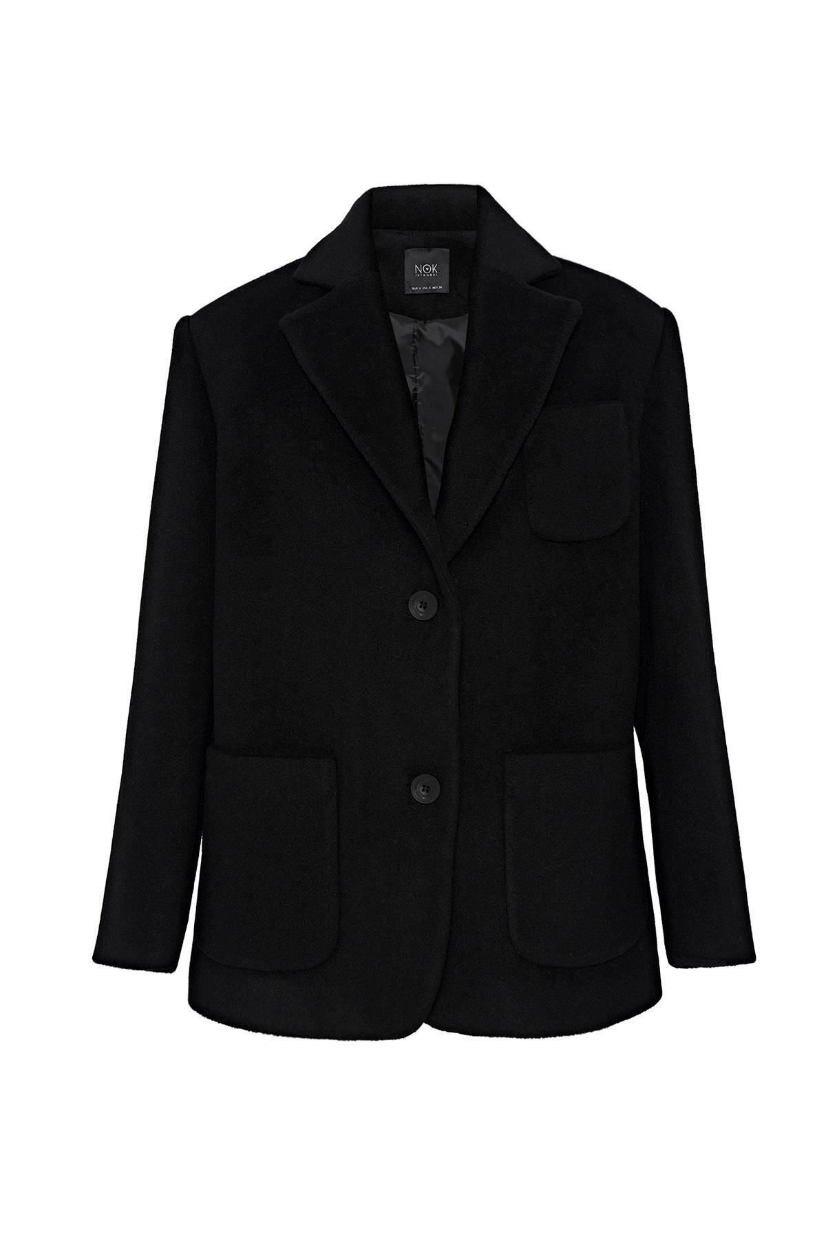 Magic Love Kaşe Blazer Siyah Magic Love Kaşe Blazer Siyah