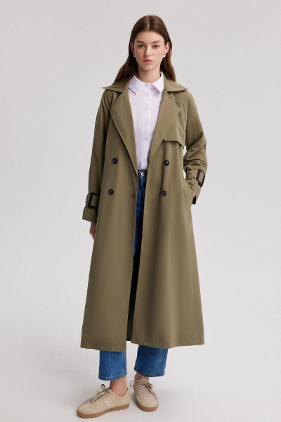 TOKA DETAYLI OVERSIZE TRENÇKOT TOKA DETAYLI OVERSIZE TRENÇKOT
