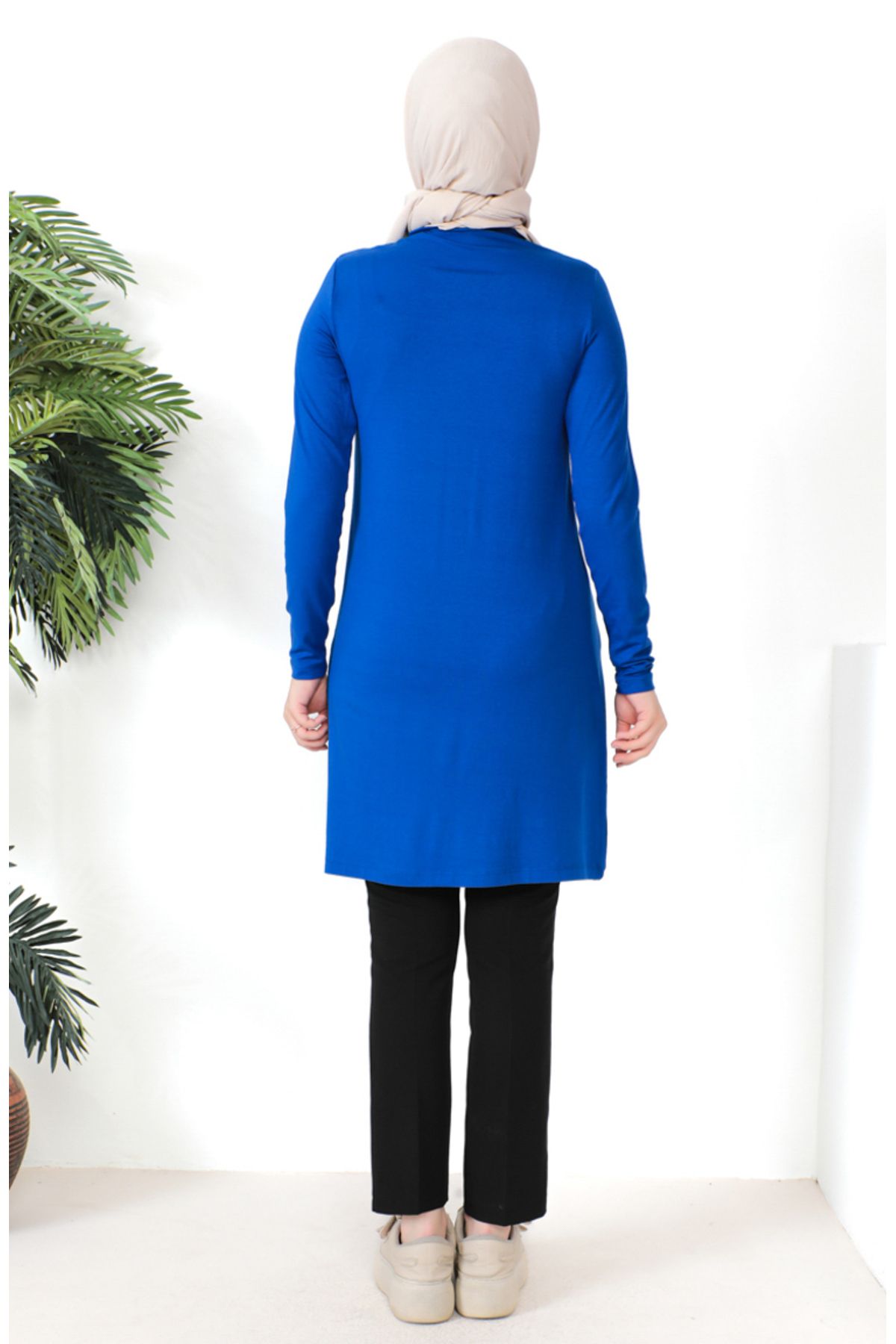 Penye Tunik 10645-12 Saks Penye Tunik 10645-12 Saks