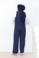 Yelek Pantolon Keten İkili Takım 1035 - Lacivert Yelek Pantolon Keten İkili Takım 1035 - Lacivert