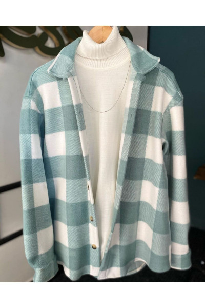 Mint Unisex Oversize Kalın Kışlık Hakiki Polar Gömlek Mint Unisex Oversize Kalın Kışlık Hakiki Polar Gömlek