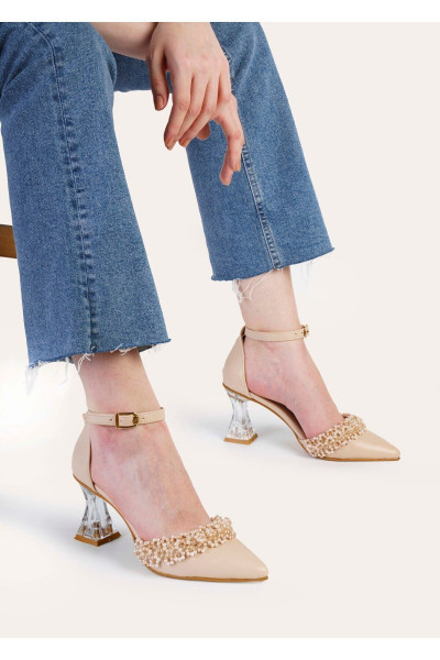 Ten Inci Boncuk Abiye Ayakkabı