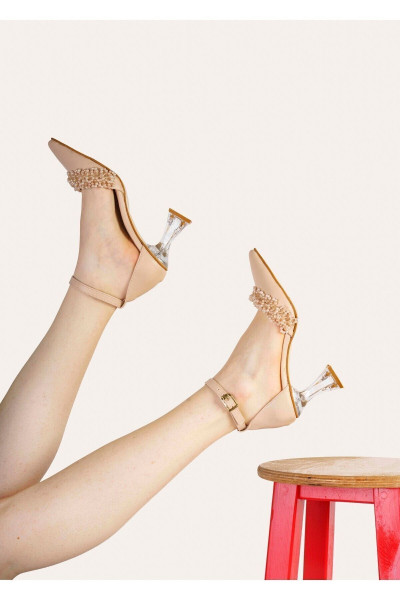 Ten Inci Boncuk Abiye Ayakkabı