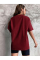 PAPATYA Baskılı Yazlık Pamuklu Kumaş Oversize Kalıp Tshirt PAPATYA Baskılı Yazlık Pamuklu Kumaş Oversize Kalıp Tshirt