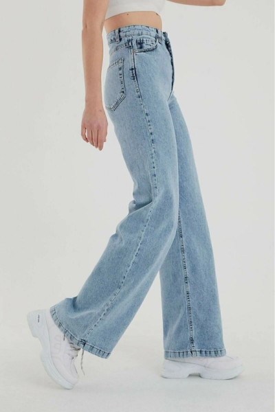 Silver 90's Kar Mavi Likralı Süper Yüksek Bel Wide Leg Salaş Jeans Palazzo Pantolon Silver 90's Kar Mavi Likralı Süper Yüksek Bel Wide Leg Salaş Jeans Palazzo Pantolon