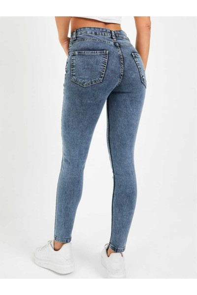 Linda Açık Kar Mavi Yüksek Bel Toparlayıcı Skinny Jean Linda Açık Kar Mavi Yüksek Bel Toparlayıcı Skinny Jean