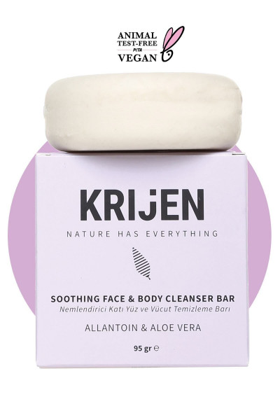 Nemlendirici Etkili Allantoin & Aloe Vera Yüz Ve Vücut Temizleme Barı 95 Gr Nemlendirici Etkili Allantoin & Aloe Vera Yüz Ve Vücut Temizleme Barı 95 Gr