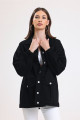 Kadın Siyah Oversize Kot Ceket 00150 Kadın Siyah Oversize Kot Ceket 00150