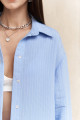 Mai Collection Eryn Mavi Oversize Gömlek Mai Collection Eryn Mavi Oversize Gömlek