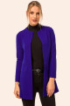 Kadın Saks Beli Dikişli Uzun Ceket ARM-18K001308 Kadın Saks Beli Dikişli Uzun Ceket ARM-18K001308