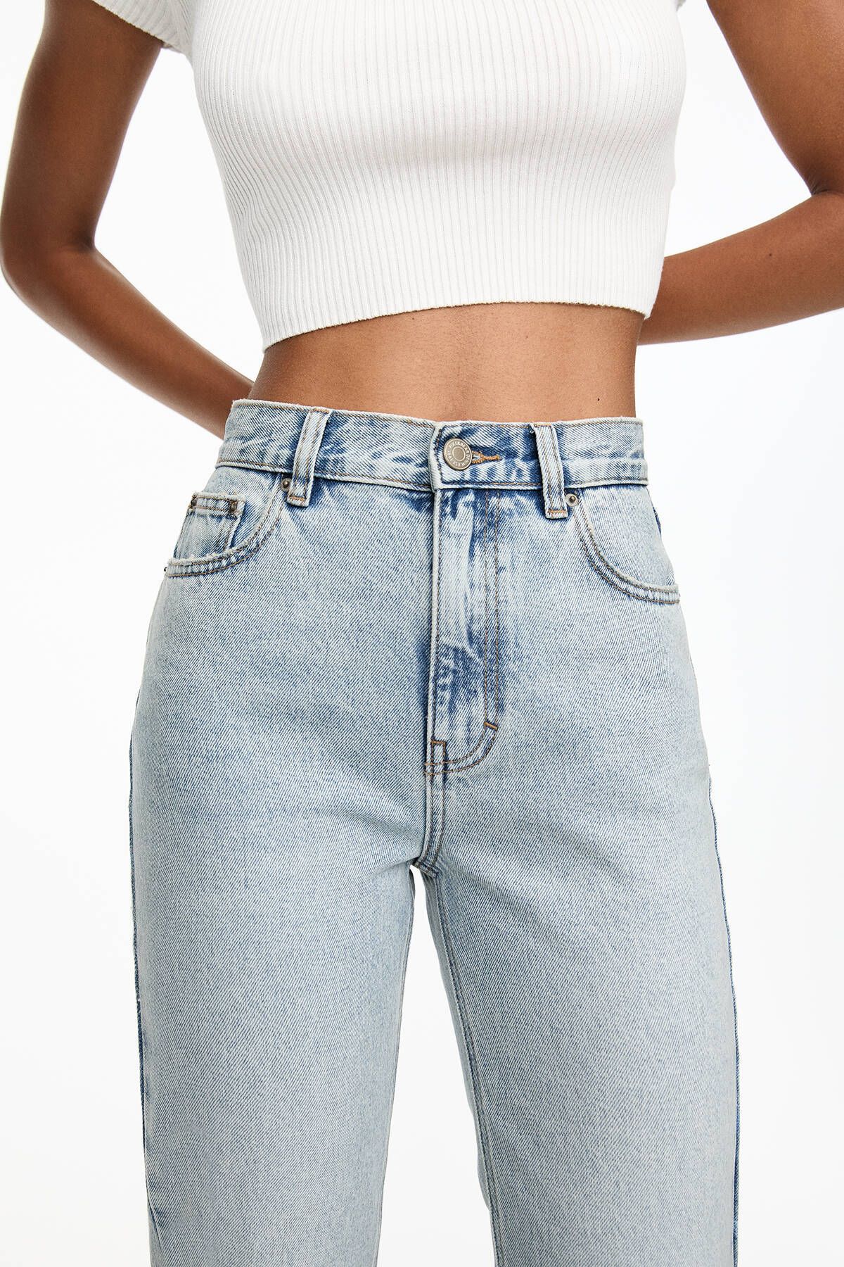 Yüksek bel mom fit jean Yüksek bel mom fit jean