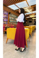 Tesettür Maxi Boy 36-48 Beden Arası (S-M-L-XL) Altı Dikişli Dört Mevsim Skuba Krep Etek Bordo Tesettür Maxi Boy 36-48 Beden Arası (S-M-L-XL) Altı Dikişli Dört Mevsim Skuba Krep Etek Bordo