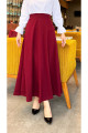 Tesettür Maxi Boy 36-48 Beden Arası (S-M-L-XL) Altı Dikişli Dört Mevsim Skuba Krep Etek Bordo Tesettür Maxi Boy 36-48 Beden Arası (S-M-L-XL) Altı Dikişli Dört Mevsim Skuba Krep Etek Bordo
