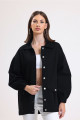 Kadın Siyah Oversize Kot Ceket 00150 Kadın Siyah Oversize Kot Ceket 00150