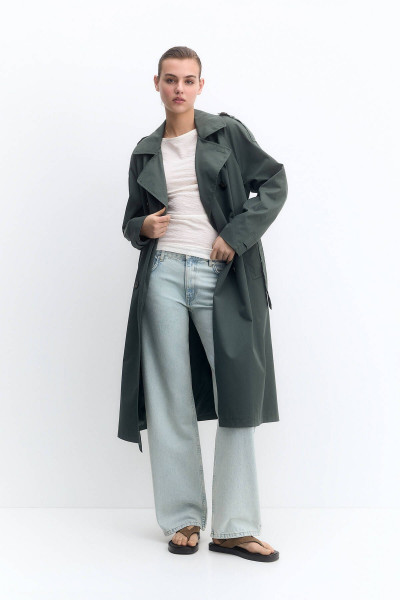 Kemerli trençkot Kemerli trençkot